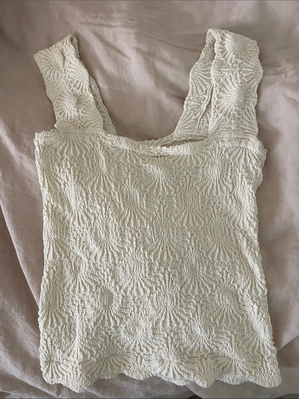Free People Cream Tank Top